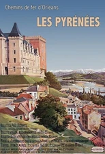 Affiche Poster Landes Béarn Pays Basque Aquitaine Pyrénées Pau