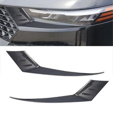 Carbon Fiber Style Headlight Eyebrow Cover Fit for Honda Accord 2023 to 2025