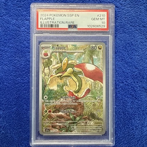 2024 POKEMON SSP EN-SURGING SPARKS ILLUSTRATION RARE #210 FLAPPLE PSA 10