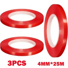 3X 4mm 25m Red Double Sided Super Sticky Adhesive Tape For Cell Phone Repair HOT