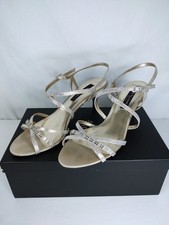Nina New York Curran Gold Crystal Slingback Heel Sandal Sz 9.5 Gold