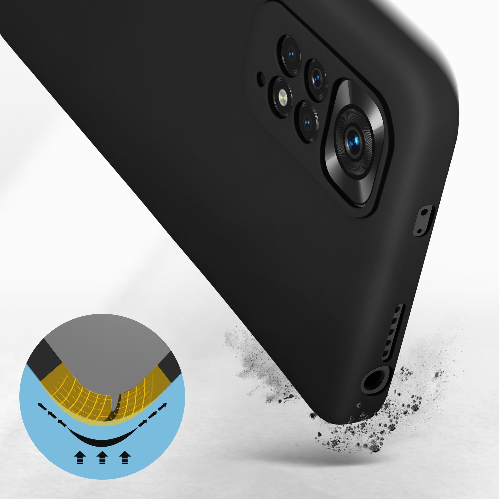 Coque souple Redmi Note 11 finition soft-touch épurée et ajustement sur-mesure