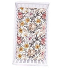 Crib Sheets for Girl Boy, Crib Sheet Fitted Fits for Standard Crib  Floral