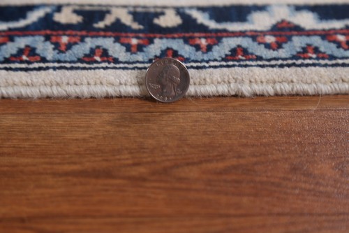 Floral Wool Beige Turkish Rug 7x10 Ft Oriental Medallion Carpet Living Room Rug - Picture 20 of 20