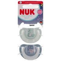 NUK First Choice Nacht Silikonschnuller 6-18 Monate Begleiten Kinder Ab 6 Monate