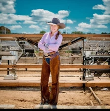 Women's & Girl Pant Western Style Genuine Leather Chap Riding pant:Gift For Her