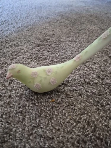 Vintage Fenton Glass Bird Signed S. Lesinger