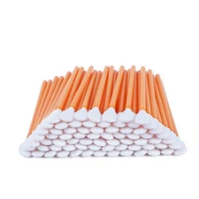 AAwipes Lab Polyester Swabs 6.3" (100 pcs, Orange, Length/Swab Head Width=160...