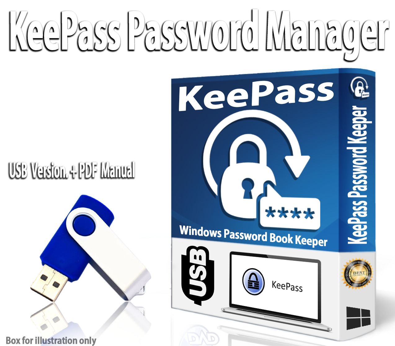 KEE PASS SECURE PASSWORD MANAGER | KeePass Password Encryption | USB