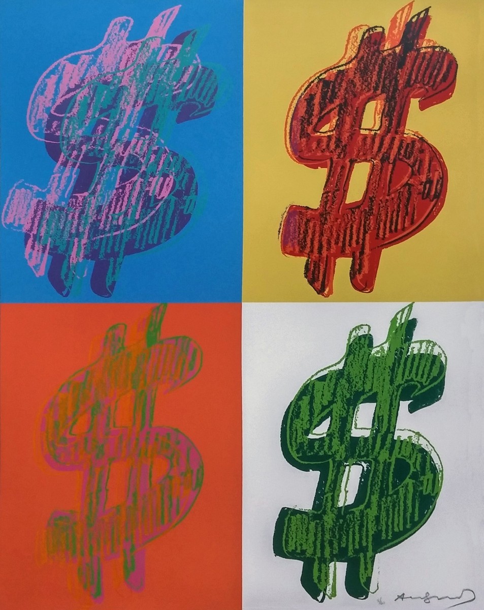 ANDY WARHOL II.284: $ (QUADRANT) 1982 | UNIQUE SIGNED SCREENRPINT