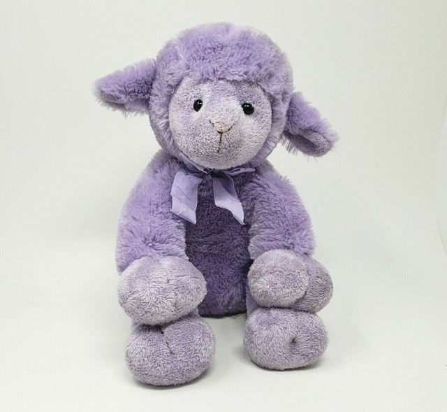 TOYS R US GEOFFREY 2000 ANIMAL ALLEY BABY PURPLE LAMB STUFFED PLUSH TOY