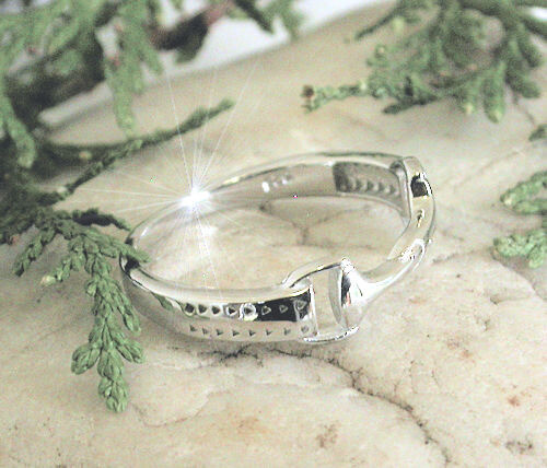HORSE & WESTERN JEWELLERY JEWELRY 925 STERLING SILVER SNAFFLE BIT RING SIZE 8/P - Bild 3 von 3