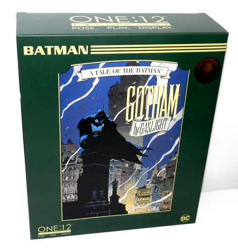 ONE 12 MEZCO BATMAN EXCLUSIVE GOTHAM FIGURE BY GASLIGHT 3 HEADS NEW SEALED - Picture 2 of 5