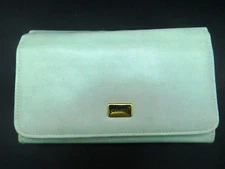 Vintage Mundi Ivory Wallet, Clutch Purse, Lots of Compartments, Checkbook Y2K