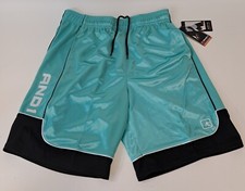 Large 2XL or 3XL And1 Mens Basketball Gym Workout Shorts Mint Green Black New