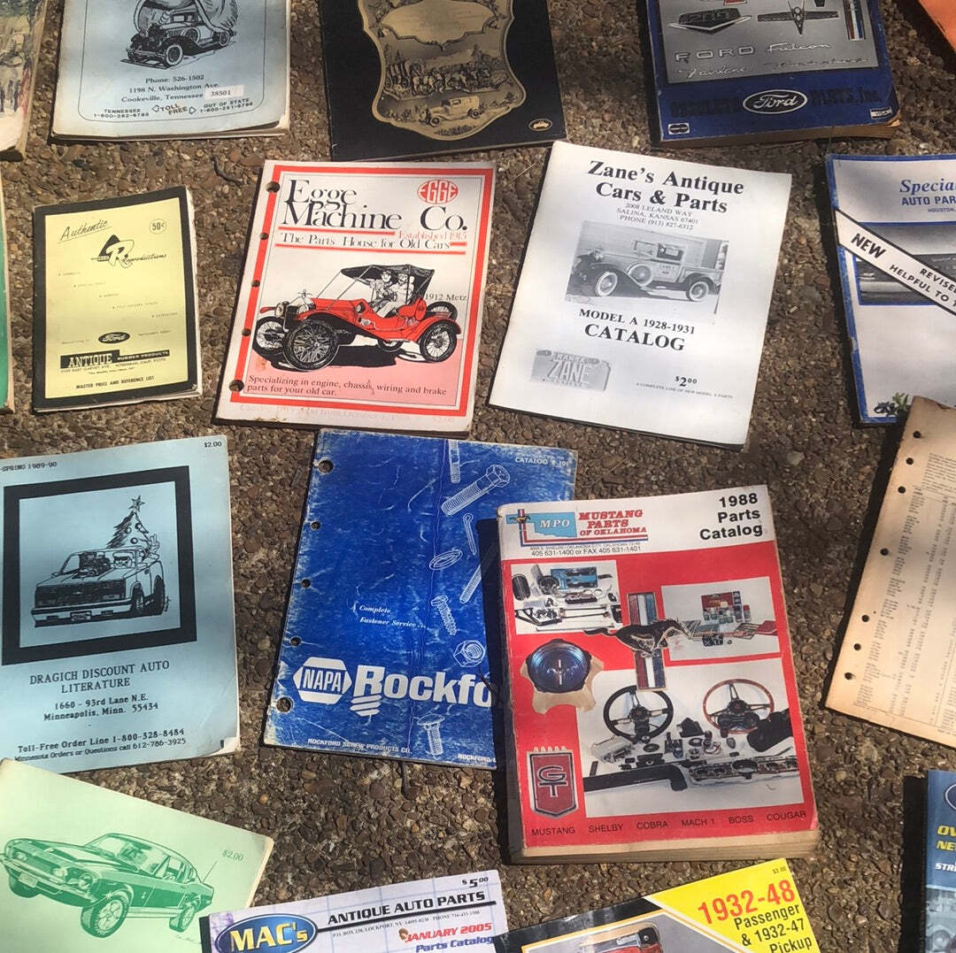 Vintage 1970s 1980s 1990s old Ford parts catalogs Snyder’s Mac’s etc