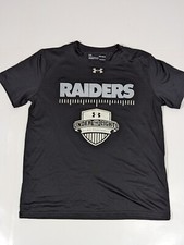 Under Armour HeatGear Oakland Raiders Under The Lights Football T-Shirt Boy's L