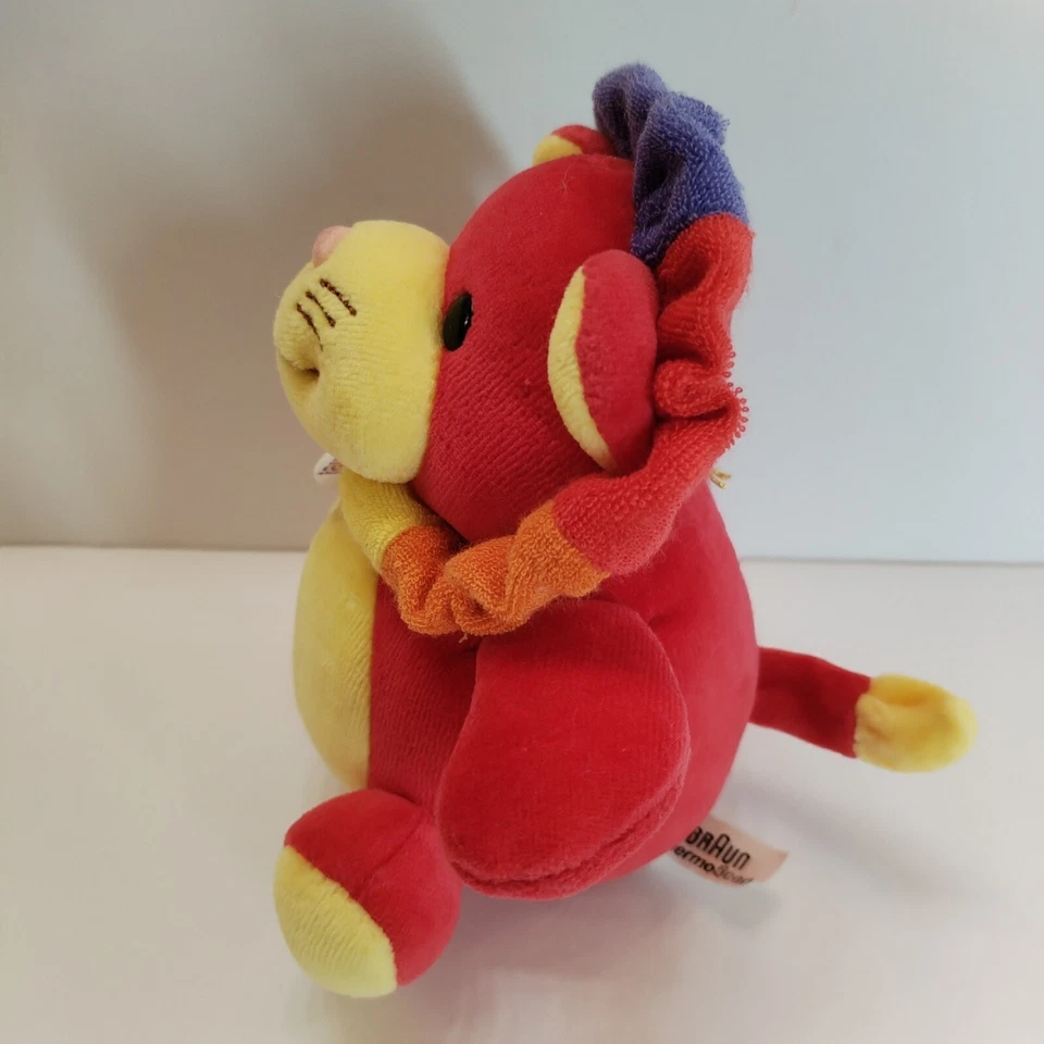 Vintage Braun Thermoscan Gund Lion Plush Chime Baby Rattle Toy Stuffed Animal(1) - Image 3 of 4