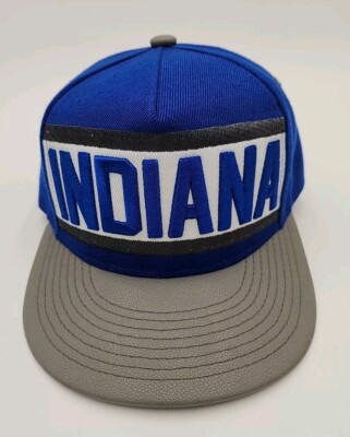 King's Choice Malaki Blue INDIANA Hat Flat Gray Bill Snapback Embroidered UNWORN