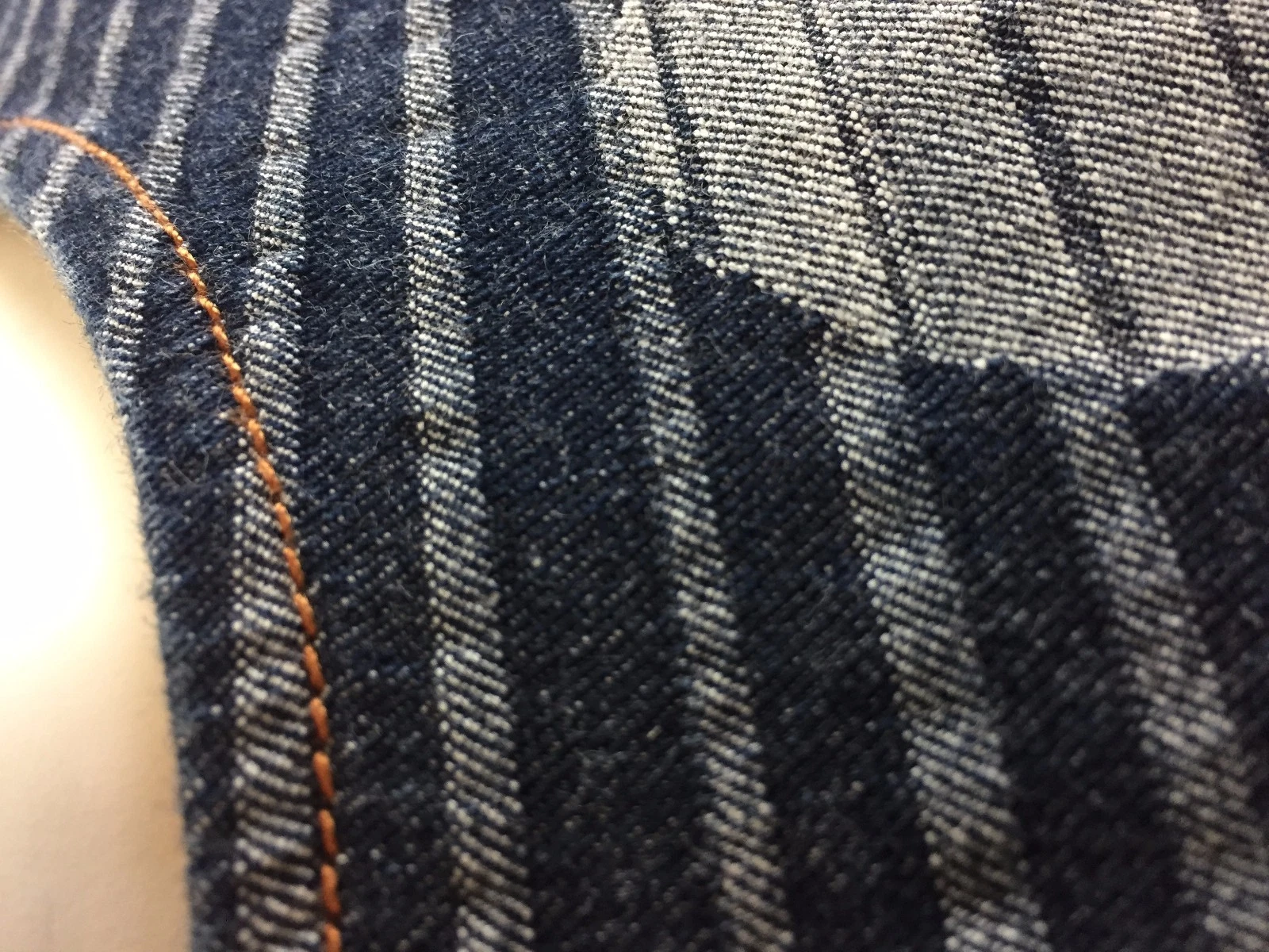 ABITO KENZO 71017 DENIM BLU A RIGHE A POIS TG 38