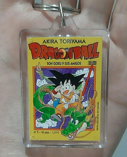 Llavero acrílico Comic Dragon Ball Serie Amarilla n°1. Acrylic Keychain