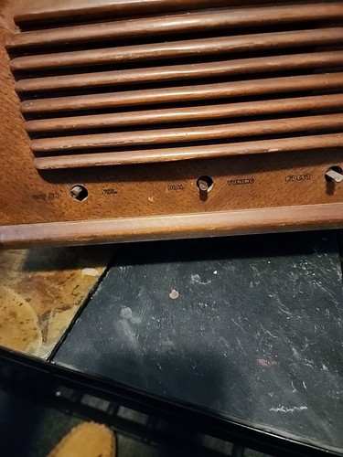 RARA - Radio d'epoca 1942 Philco L89899 7 valvole - COSÌ COM'È ricambi/restauro legno - Foto 4 di 10