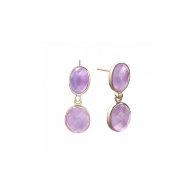 Pendientes Plata 1 Ley Duran Exquse purpura doble