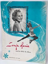 Ice skating Review Sonia Henie Souvenir program 1952 L. A. fabulous dancers