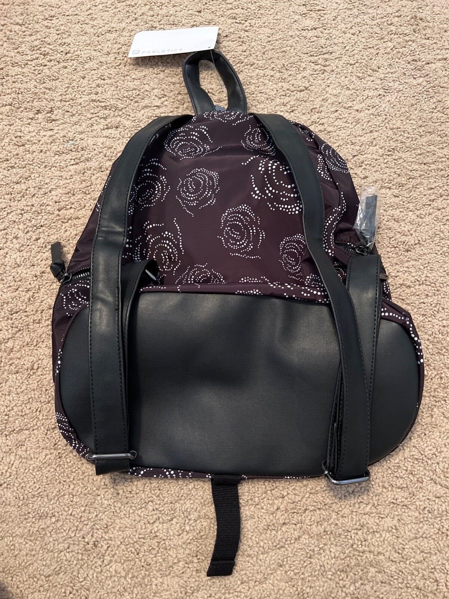 Fabletics The Row Backpack Black Adjustable, Water Bottle  display picture 1
