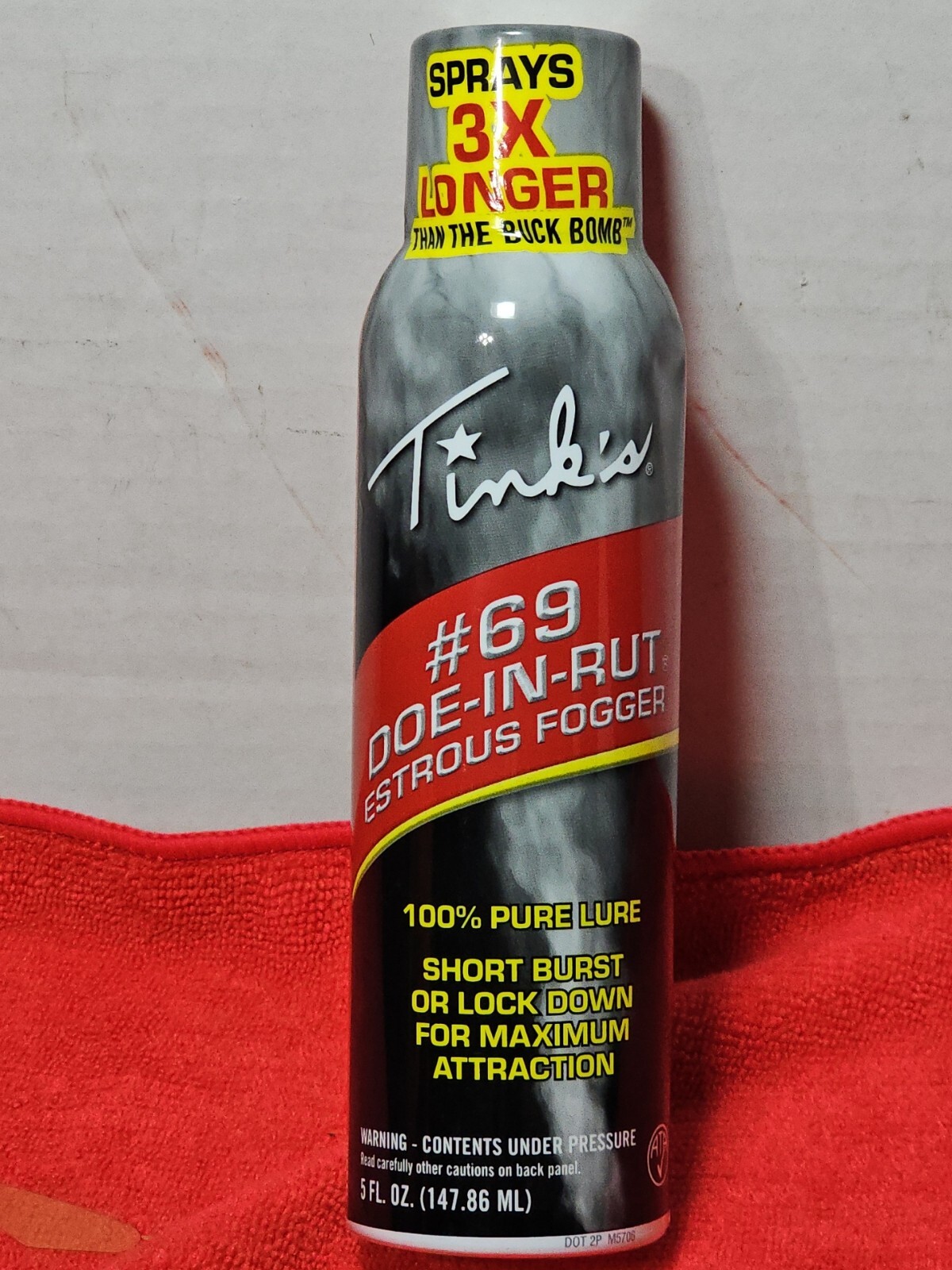 Tink's 69 DoeInRut Estrous Doe Urine Hot Shot Fogger Spray Deer Buck