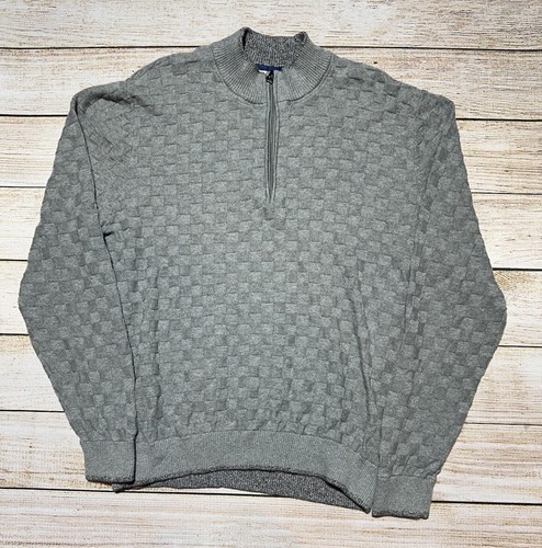Robert Graham Mens 1/4 Zip Pullover Sweater Size X-Large XL NWOT