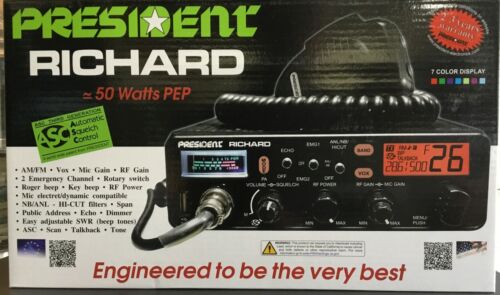 NEW PRESIDENT Richard ricetrasmettitore 10 metri radio 50 watt - Foto 2 di 2