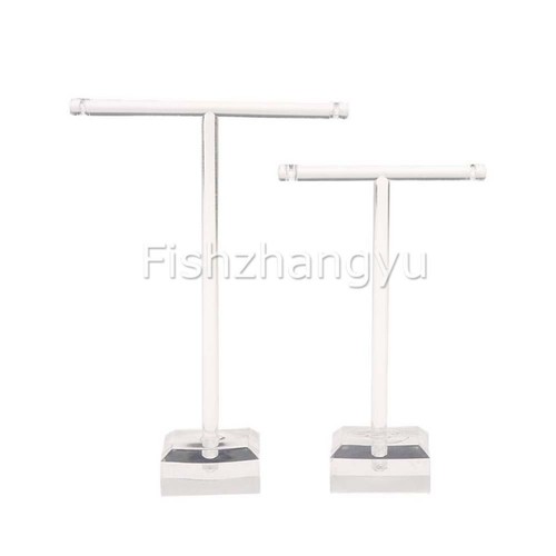 10Pcs Earring Stand Display Rack Ear Stud Holder Jewelry Organizer T-Bar Clear - Picture 2 of 9