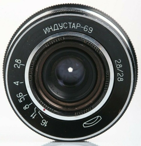 US Seller INDUSTAR 69 28mm f/2.8 Vintage Mount m39 Pancake Lens Macro Canon USSR - Picture 10 of 11