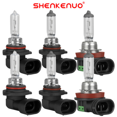 For Mitsubishi Lancer 2008-2017 Combo 6x Upgrade Halogen Headlight Foglight Bulb