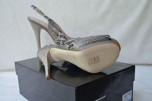 Giuseppe Zanotti Shoes Heels Reptile Slingback Pump Koka 105 Pl. Sand Rocia - Picture 4 of 4