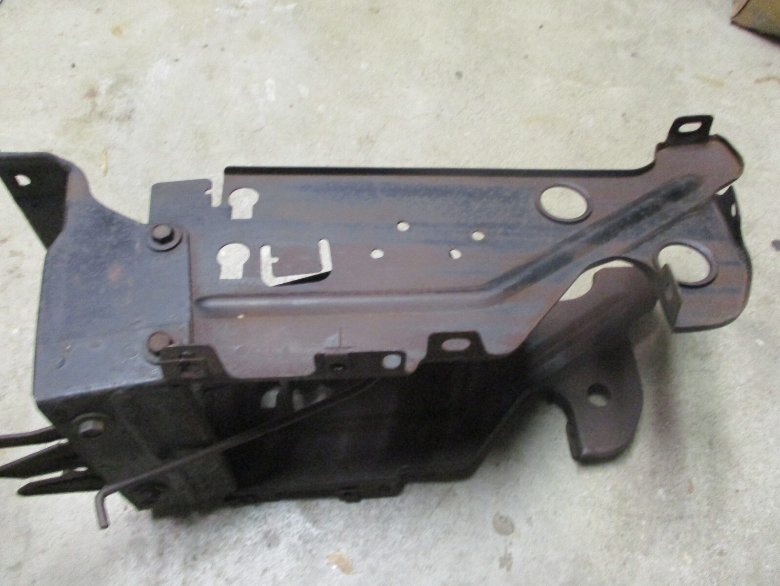 1970 71 Original Cyclone Mercury Hood Latch Support Brace Assembly