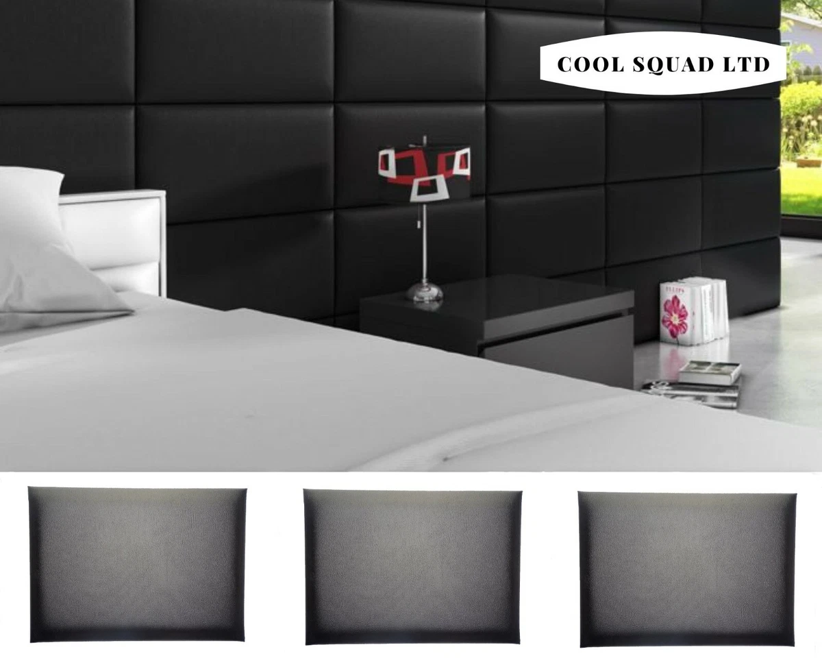 Black wall headboard discount