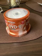 Memorex 16X 4.7GB Blank Recordable DVD-R Disc 50 SPINDLE