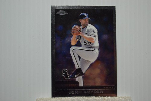 2000 Topps Chrome Refractor baseball card #154 John Snyder White Sox - 第 1/2 張圖片