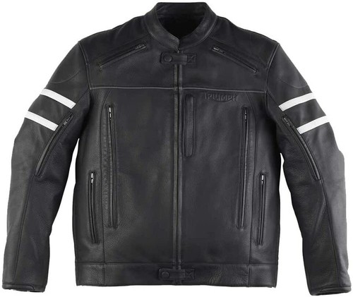 Giacca moto Triumph in pelle Edmonton M1040209 size L | eBay