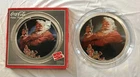 Coca Cola Santa 13" Glass Serving Tray Platter VINTAGE 5539 W/ Box