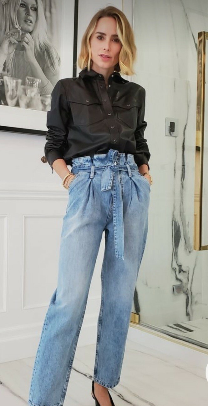 $195 7 For All Mankind Paperbag Cropped Alexa Jean in Bayberry Size 24 0  ❤️