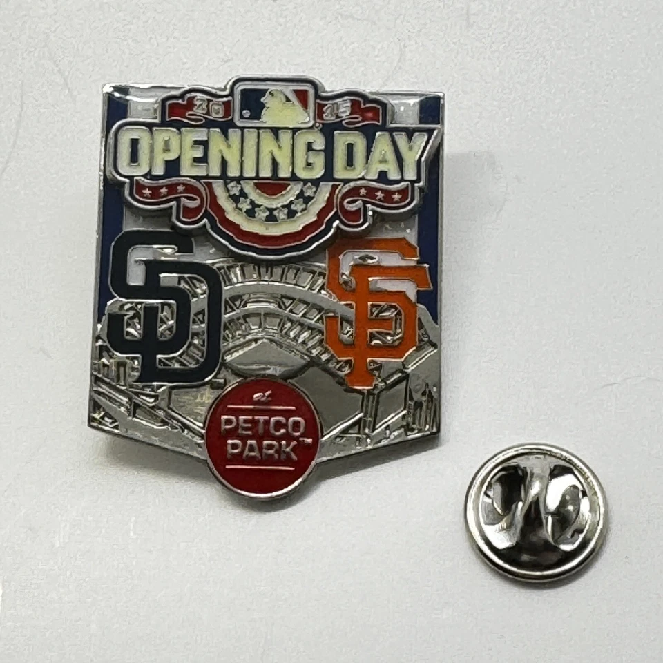 San Francisco Giants vs San Diego Padres 2015 Opening Day Lapel Pin MLB - Image 2 of 4