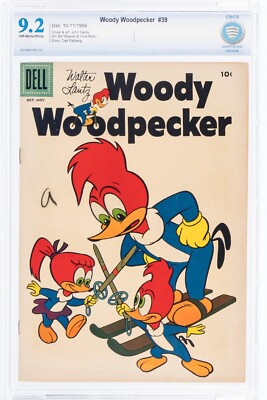 Woody Woodpecker #39 CBCS 9.2 (Dell Comics, 1956) Walter Lantz 8-9/56 cgc