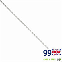 24 Inch Jewelry - 10k White Gold .5mm Solid Diamond-cut Cable Chain Necklace 24 Inch Jewelry - 10k White Gold .5mm Solid Diamond-cut Cable Chain Necklace