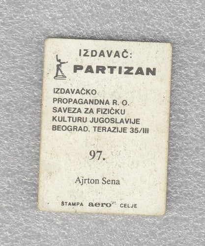 MEGA RARE sticker AYRTON SENNA FORMULA 1 F1 Grand prix Yugoslavia 1987 #97 - Picture 2 of 2