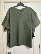 NEW Dickies Mens Scrub Top Olive Green Size 5XL
