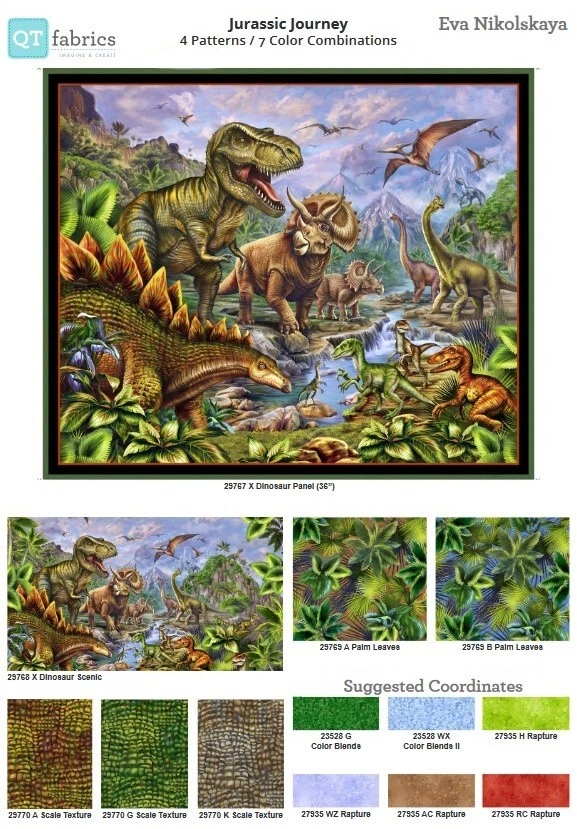 Quilting Treasures - Jurassic Journey - Scale Texture - Brown, Fabric BTY - Image 3 of 4