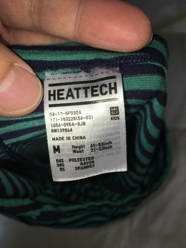 Uniqlo Heattech Kids Pants M Baselayer Ski Snow Cold Winter - Picture 2 of 2